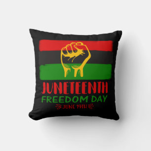 Juneteenth Freedom Day Black History Throw Pillow