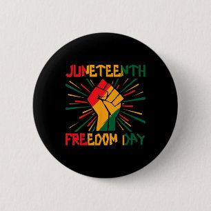 Juneteenth Freedom Day Button