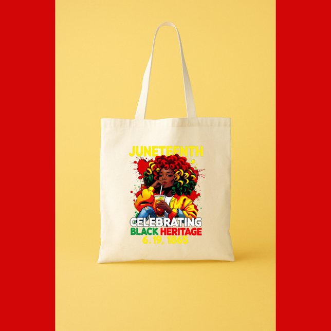 Juneteenth Freedom Day Celebrating Black History Tote Bag (Creator Uploaded)