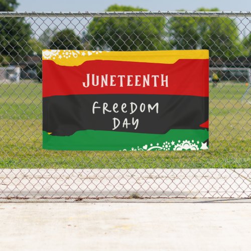 Juneteenth Freedom Day City Celebration 3 x 5 Banner