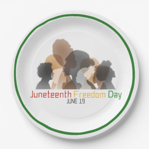 Juneteenth Freedom Day Collectively Paper Plates