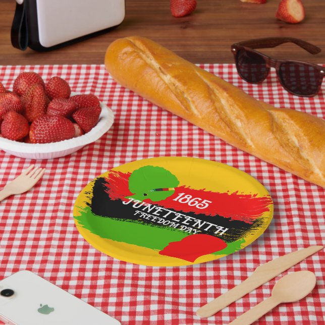 Juneteenth Freedom Day Flag Celebration 1865 Party Paper Plates (Picnic)
