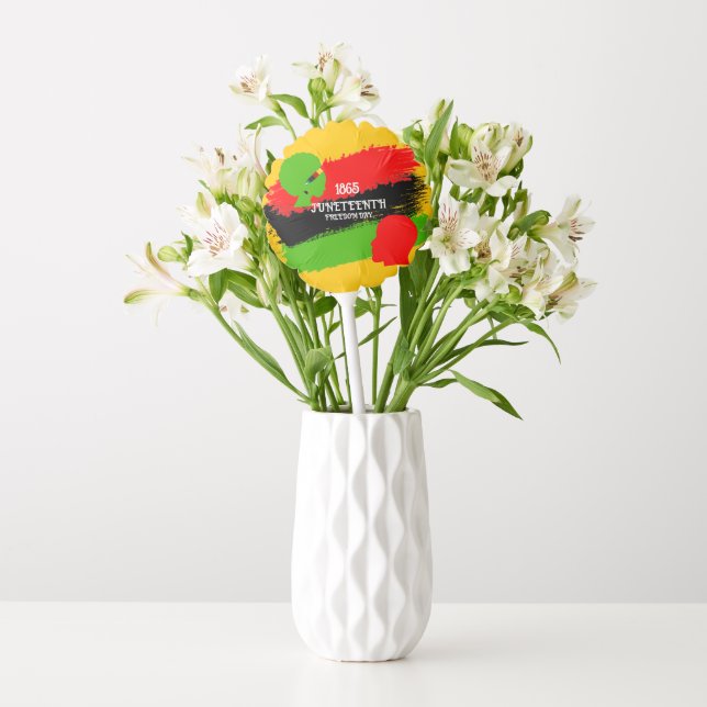 Juneteenth Freedom Day Flag Celebration 1865 Small Balloon (Vase)