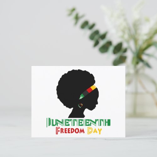 Juneteenth Freedom Day Holiday Postcard
