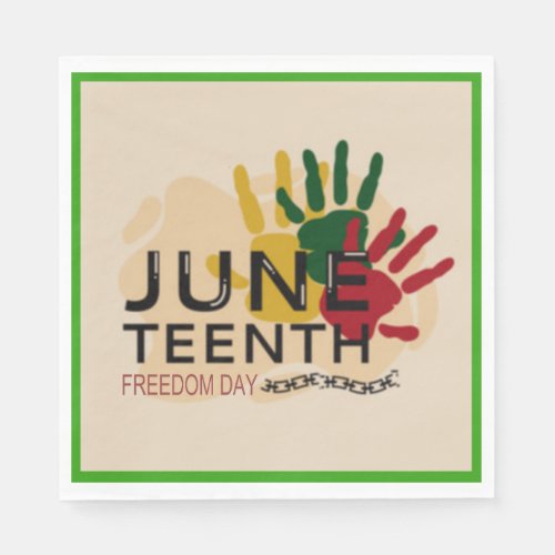 Juneteenth Freedom Day Napkins