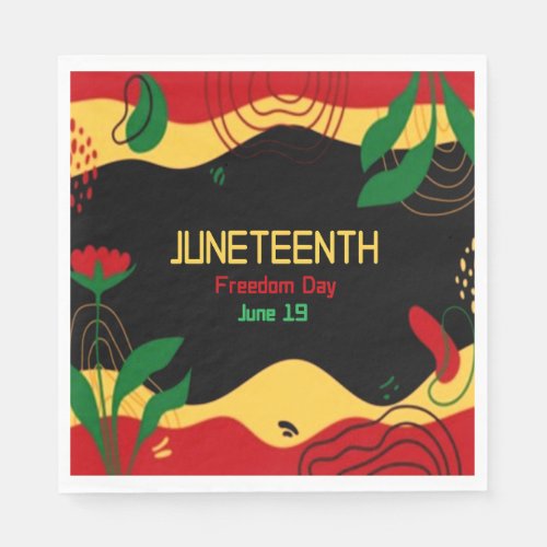Juneteenth Freedom Day Napkins