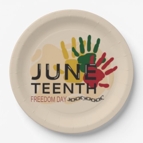 Juneteenth Freedom Day Paper Plates