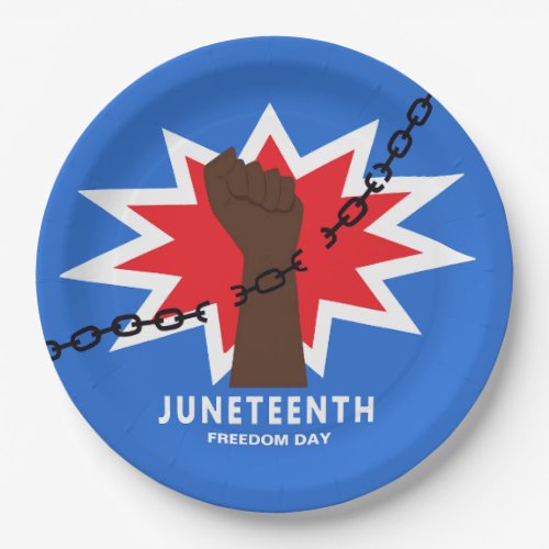 Juneteenth Freedom Day Paper Plates