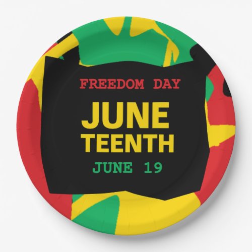 Juneteenth Freedom Day Paper Plates