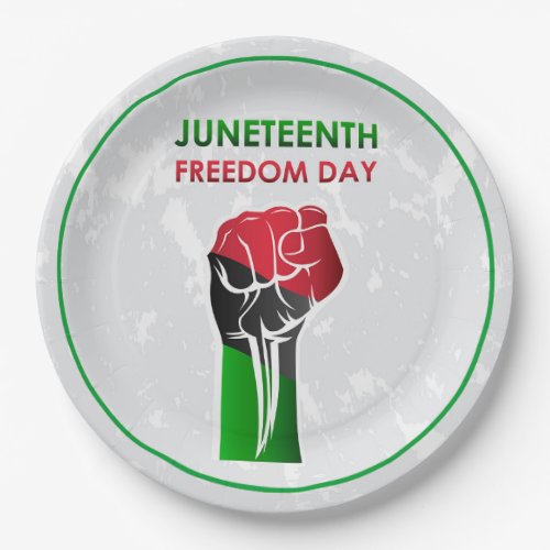 Juneteenth Freedom Day Paper Plates