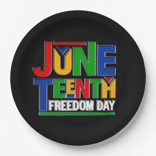 Juneteenth Freedom Day Paper Plates