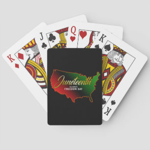Juneteenth Freedom Day Poker Cards