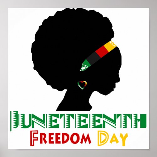 Juneteenth Freedom Day Poster