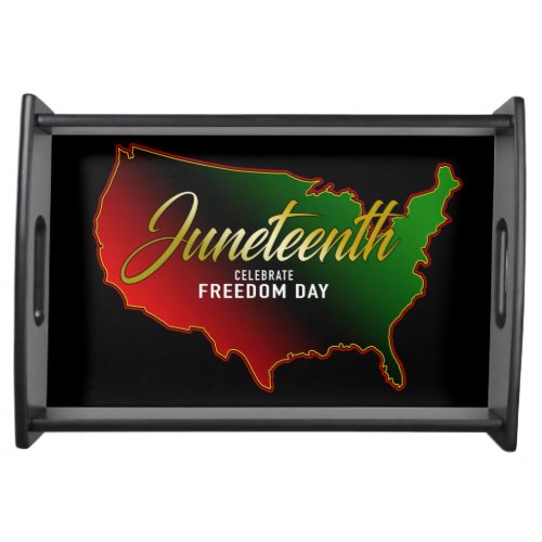 Juneteenth Freedom Day Serving Tray