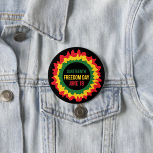 Juneteenth Freedom Liberation June 19th  Button