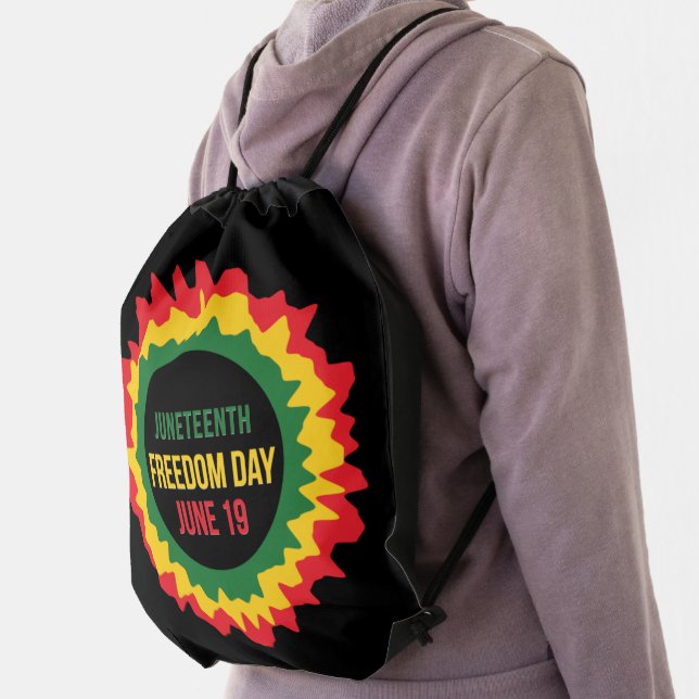 Juneteenth Freedom Liberation June 19th  Drawstring Bag (Insitu)