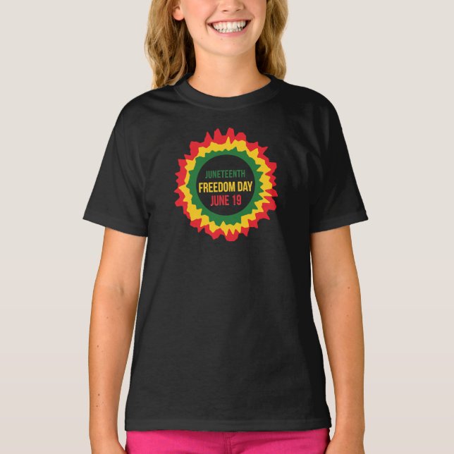 Juneteenth Freedom Liberation June 19th   T-Shirt (Front)