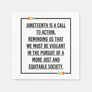 Juneteenth, Freedom of African American. Napkins