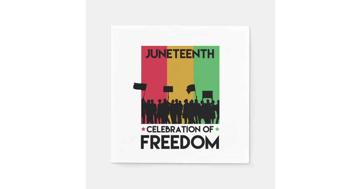 Freedom of African American. Napkins Zazzle