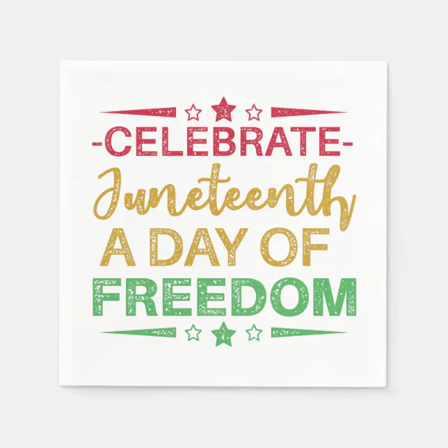 Freedom of African American. Napkins Zazzle