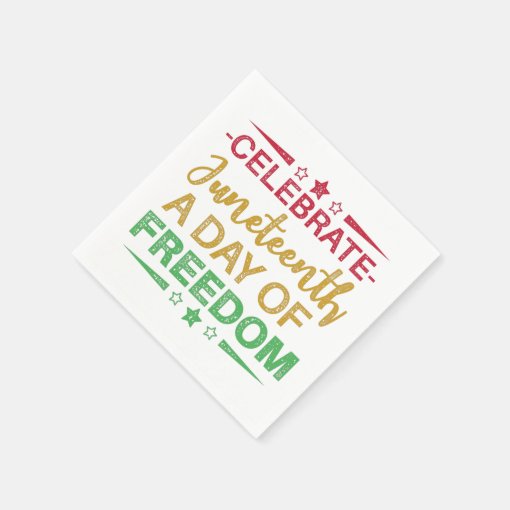 Freedom of African American. Napkins Zazzle