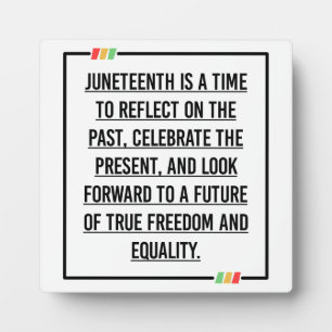 Juneteenth, Freedom of African American. Plaque