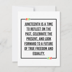 Juneteenth, Freedom of African American. Save The Date