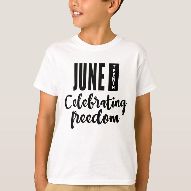Juneteenth, Freedom of African American. T-Shirt (Front)