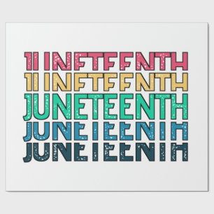 Juneteenth, Freedom of African American. Wrapping Paper