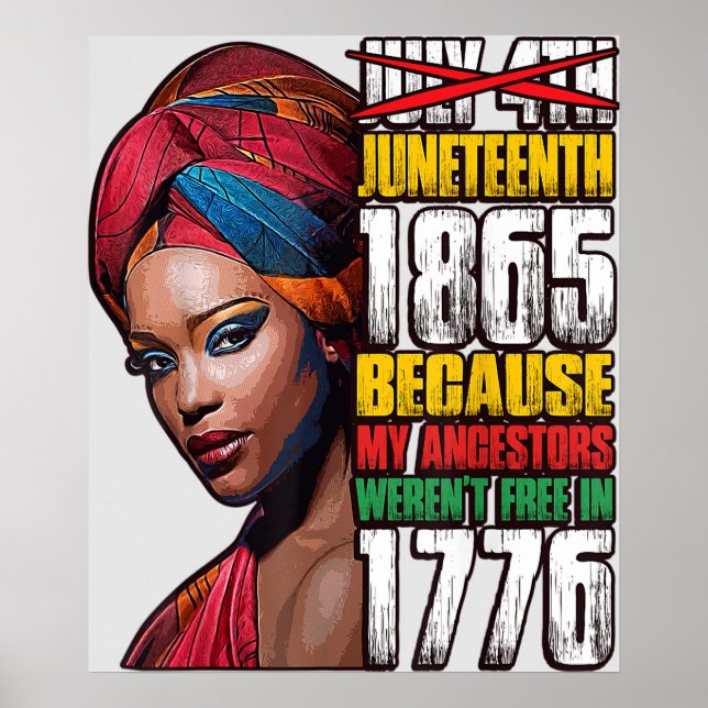 Juneteenth Freedom  Poster (Front)