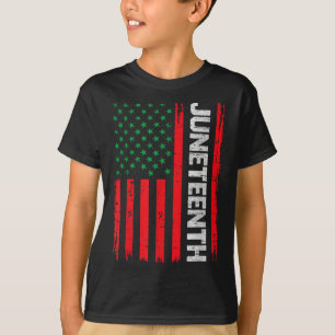 Juneteenth Freedom Usa Flag June 19th 1865 African T-Shirt