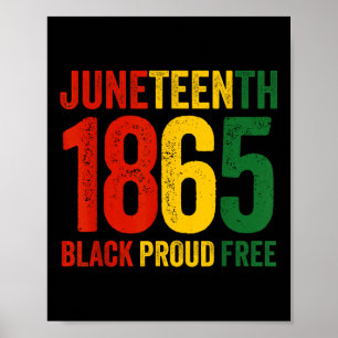 Juneteenth Freeish Since 1865 Black History Women Poster