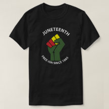 Juneteenth Freeish Since 1865 Wht Text T-Shirt