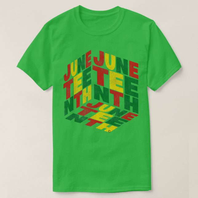 Juneteenth Geometric African Inspired T-Shirt (Design Front)
