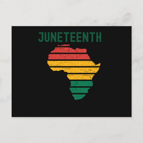 Juneteenth Happy Freedom Day FromPng Announcement Postcard