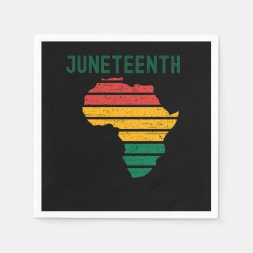 Juneteenth Happy Freedom Day FromPng Napkins