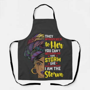 Juneteenth I Am The Storm Melanin Black Girl Apron