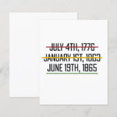 Juneteenth Independence Day Black History (Front/Back)