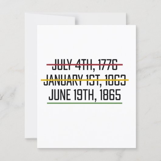 Juneteenth Independence Day Black History (Front)