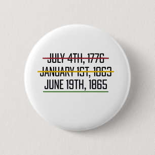 Juneteenth Independence Day Black History   Button