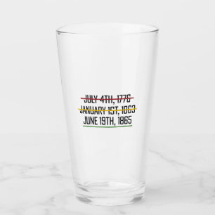 Juneteenth Independence Day Black History Glass