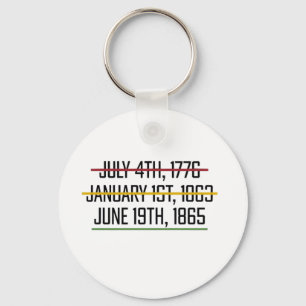 Juneteenth Independence Day Black History Keychain