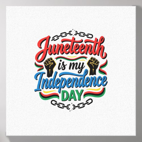 Juneteenth Independence Day Vintage Shirt Design_1 Canvas Photo Tile
