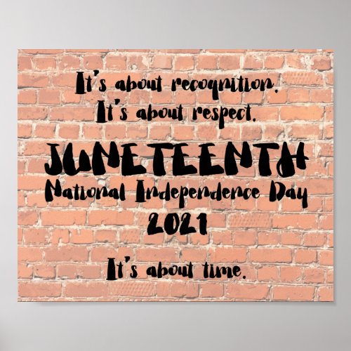 Juneteenth is a Federal Holiday Poster