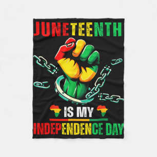 Juneteenth is independence day 1865 freedom day fleece blanket