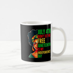 Juneteenth is Independence Day Melanin Women RBG Coffee Mug