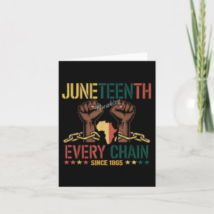 Juneteenth Is My Independence Day 1865 Gift Africa Card