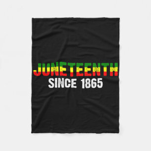 Juneteenth Is My Independence Day African American Fleece Blanket