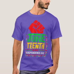 Juneteenth Is My Independence Day American Flag Af T-Shirt