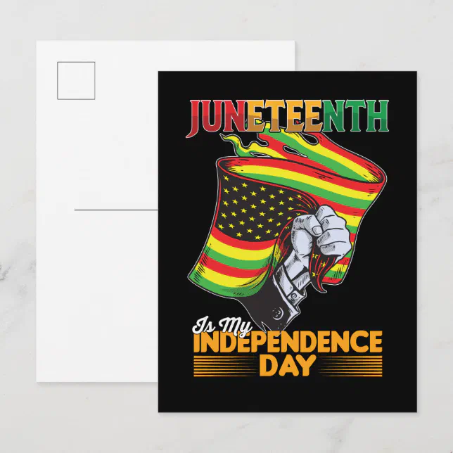 Juneteenth Is My Independence Day Black Freedom Invitation Postcard ...